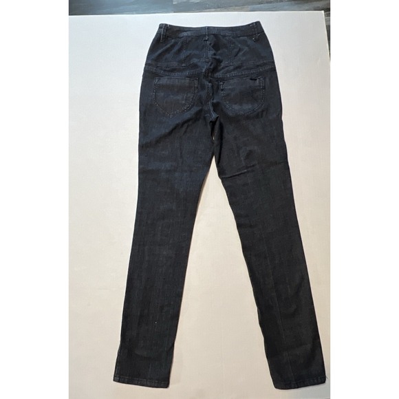 Zana Di Vintage Y2K Dark Wash Button Fly Zip Straight Leg Jeans Women's SZ 9 - Picture 12 of 16